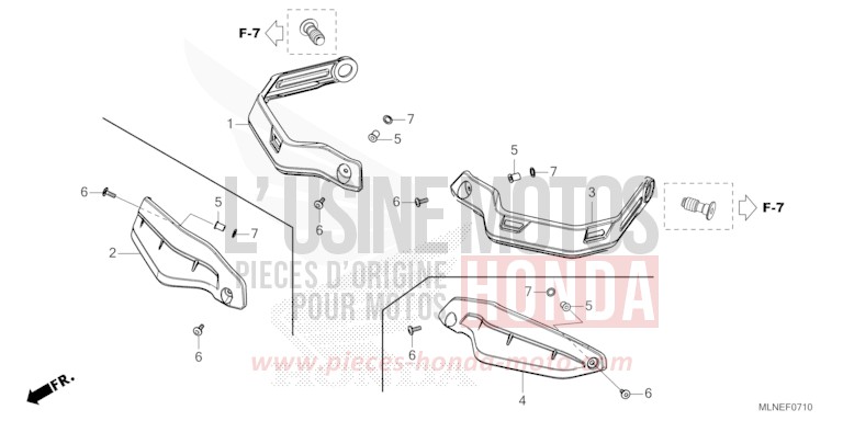 PROTEGE-DOIGTS de Africa Twin GRAND PRIX RED (R380B) 2025